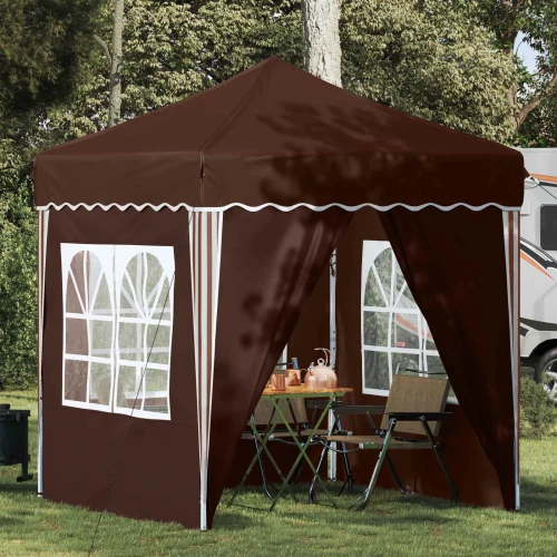 vidaXL Αυτοσχέδιο Μόρφωση Καφέ 195 x 195 x 245 εκ. Ύφασμα Όξφορντ