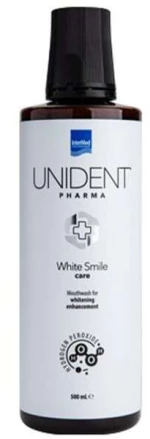 UNIDENT Pharma Mouthwash White Smile Στοματικό Διάλυμα Για Λεύκανση, 500ml