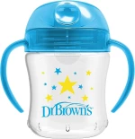 DR. BROWN'S Soft Spout Transition Cup Κύπελλο Εκμάθησης Με Μαλακό Στόμιο, Καπάκι & Λαβές 180ml 6+ Μηνών