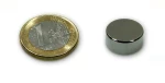 Μαγνήτης Δίσκος Φ15x7mm Νεοδυμίου Δύναμη Έλξης 7,2kg