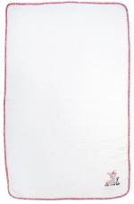 Κουβέρτα Πικέ Κούνιας Dimcol Deer 197 100X160 White-Pink