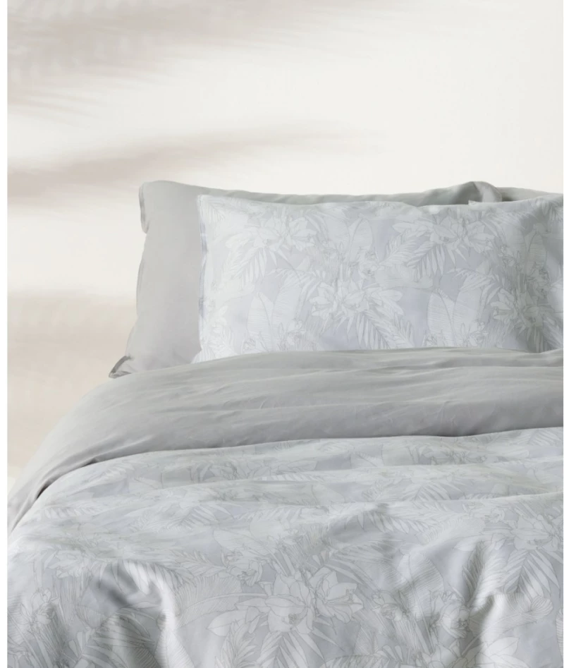 Σετ Σεντόνια Υπέρδιπλα 4 Τεμαχίων Kentia Solaya 22 Grey-Light Grey 240x270