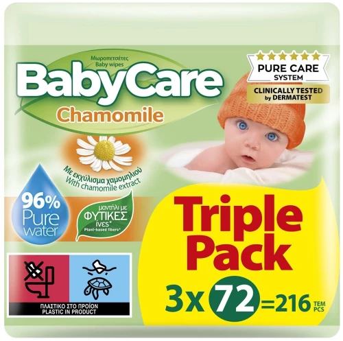 Babycare Chamomile Triple Pack 3x72τμχ