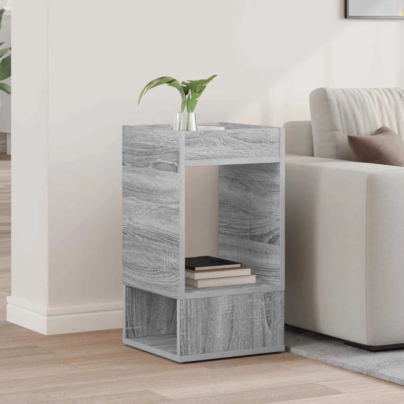 End Table Γκρίζο Σονομα 30 x 30 x 56 εκ. Επεξεργασμένο ξύλο Γκρι 890938