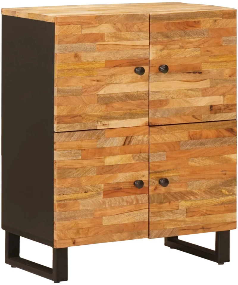 Βοηθητικό ντουλάπι Καφέ 60 x 33 x 75 cm Στερεό ξύλο μάνγκο Καφέ 4018322