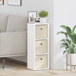 Πλαϊνό γραφείο με συρτάρι Λευκό 25,5 x 22 x 69,5 εκ Λευκό 8000548