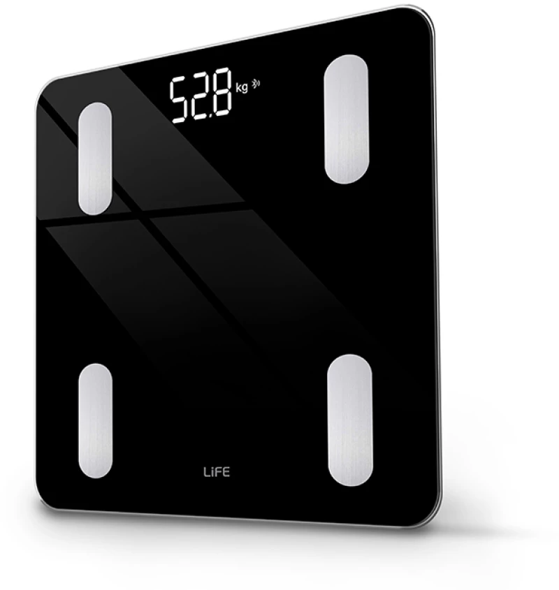 LIFE WORKOUT SMART WIFI Wi-Fi TUYA Smart γυάλινη ψηφιακή ζυγαριά μπάνιου