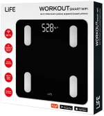 LIFE WORKOUT SMART WIFI Wi-Fi TUYA Smart γυάλινη ψηφιακή ζυγαριά μπάνιου