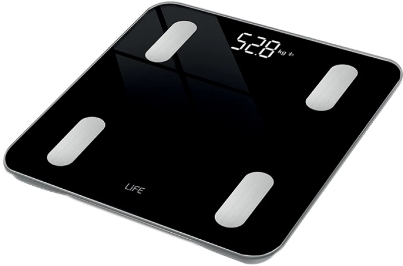 LIFE WORKOUT SMART WIFI Wi-Fi TUYA Smart γυάλινη ψηφιακή ζυγαριά μπάνιου