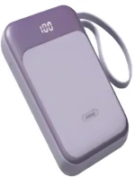 Andowl Q-CD702 Power Bank 15.000mAh με Θύρα USB-C Μωβ