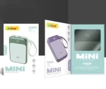 Andowl Q-CD702 Power Bank 15.000mAh με Θύρα USB-C Μωβ