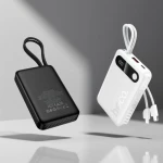 Hoco J171 Edge Power Bank 10.000mAh με USB-C & Lightning 22.5W Fast Charging Λευκό