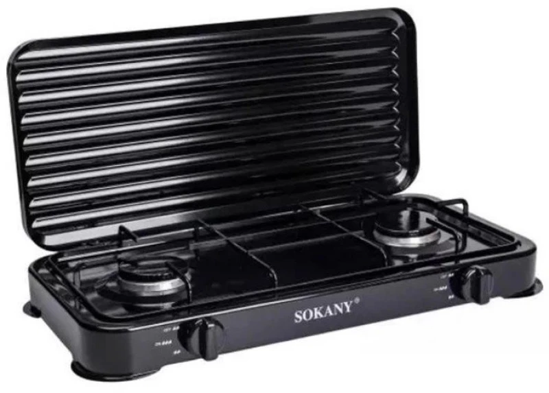 Sokany SK-6002 Κουζινάκι Υγραερίου Επιτραπέζιο με 2 Εστίες
