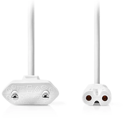 Nedis 233-2782 Euro - IEC C7 Cable 3m Λευκό