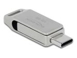 DeLOCK USB 5 Gbps USB-C + Type-A Memory Stick 128 GB - Metal Housing