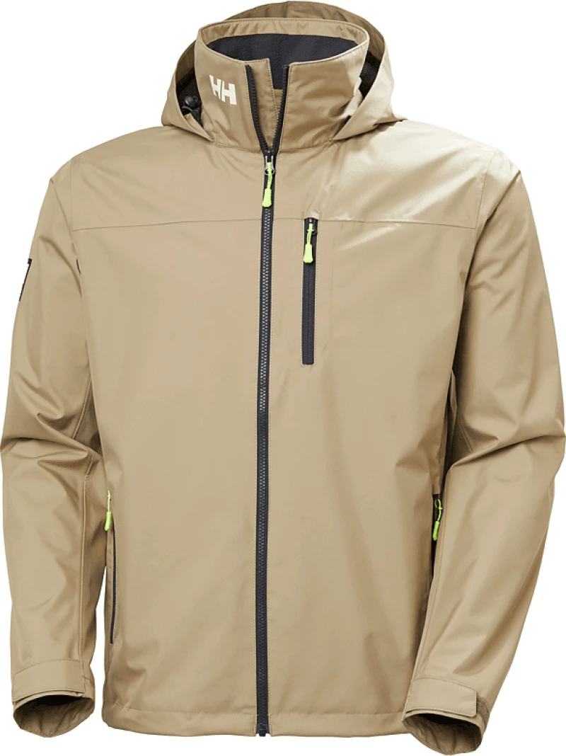 Helly Hansen Crew Hooded Sailing Jacket 2.0 Pebble Μπουφάν Ανδρικό Καλοκαιρινό