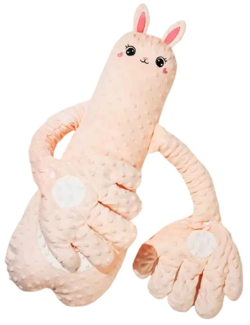 Pink "CalmRabbit", Μαξιλάρι αγκαλιάς – Βοήθημα ύπνου για βρέφη & νήπια, Queen Mother