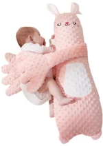 Pink "CalmRabbit", Μαξιλάρι αγκαλιάς – Βοήθημα ύπνου για βρέφη & νήπια, Queen Mother