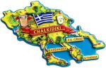 Τουριστικό μαγνητάκι Souvenir - Σετ 12pcs - Chalkidiki - 678579