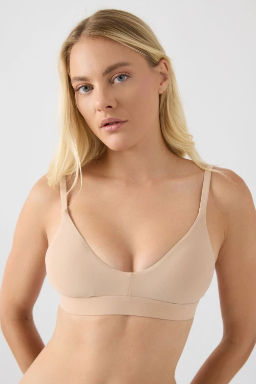 Minerva Basic Γυναικεία Bralette με Αποσπώμενη Ενίσχυση 9079B-487 - NUDE