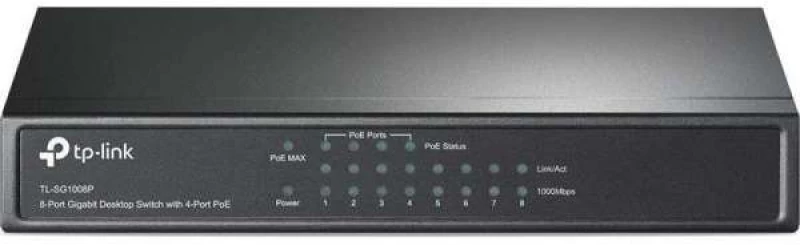 TP-LINK TL-SG1008P v3 Unmanaged L2 PoE Switch με 8 Θύρες Gigabit (1Gbps) Ethernet