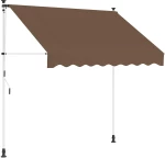vidaXL Χειροκίνητη Ανακλινόμενη Σκίαση Taupe 200 cm