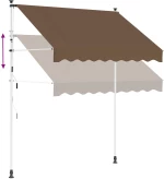 vidaXL Χειροκίνητη Ανακλινόμενη Σκίαση Taupe 200 cm