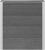 vidaXL Υπερυψωμένη Ζαρντινιέρα Γκρι 75 x 30 x 22 εκ WPC και Αλουμίνιο