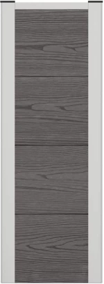 vidaXL Υπερυψωμένη Ζαρντινιέρα Γκρι 75 x 30 x 22 εκ WPC και Αλουμίνιο