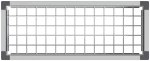vidaXL Υπερυψωμένη Ζαρντινιέρα Γκρι 75 x 30 x 22 εκ WPC και Αλουμίνιο