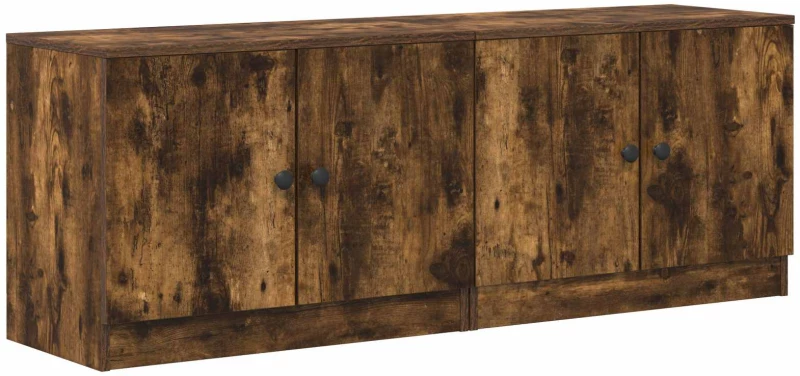 vidaXL Ντουλάπι κρεβατιού 2 pcs Καπνιστή Δρυς 66 x 35 x 48 εκ.