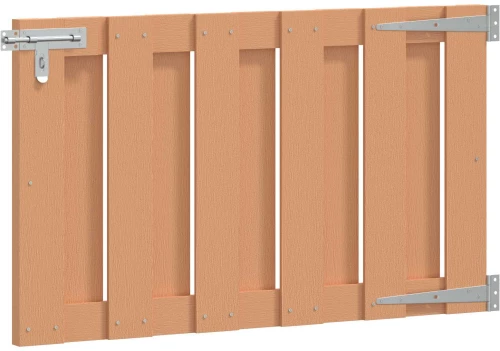 vidaXL Πύλη Κήπου 100 x 60 cm WPC και Αλουμίνιο Καφέ