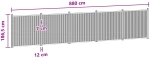vidaXL Πάνελ Φράχτη 5 pcs WPC και Αλουμίνιο Μαύρο