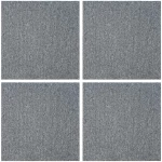 vidaXL Πλακάκι Χαλιού Ανοιχτό γκρι 50 x 50 cm 4 pcs