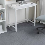vidaXL Πλακάκι Χαλιού Ανοιχτό γκρι 50 x 50 cm 4 pcs