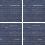 vidaXL Πλακάκι Χαλιού Ραβδωτό Μπλε 50 x 50 cm 4 pcs