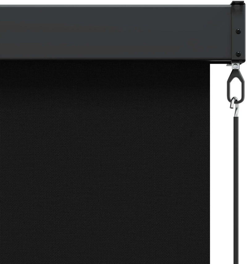 vidaXL Ρόλερ Μαύρο 160 x 250 cm Ύφασμα και Αλουμίνιο