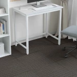 vidaXL Πλακάκι Χαλιού Ριγέ Σκούρο Καφέ 50 x 50 cm 20 pcs