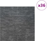 vidaXL Πλακάκι Χαλιού Γαλάζιο Γκρι 50 x 50 cm 36 pcs