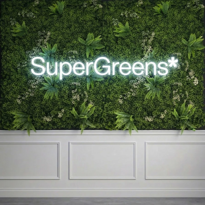 Supergreens Τεχνητή Φυλλωσιά Moss "Silva Luminis" Πράσινη 100x100 εκ.