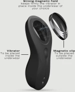 Ασύρματος Δονητής για Εσώρουχο Discreet Vibe+ Remote Controlled Panty Vibrator - Μαύρος
