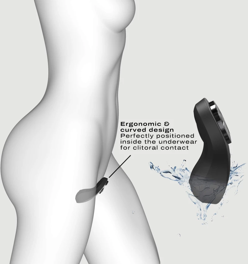 Ασύρματος Δονητής για Εσώρουχο Discreet Vibe+ Remote Controlled Panty Vibrator - Μαύρος