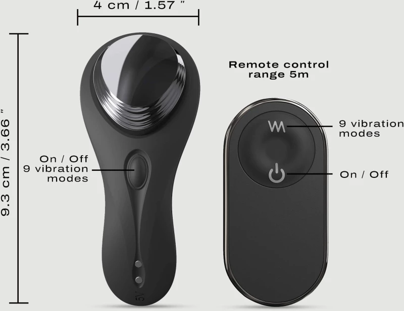Ασύρματος Δονητής για Εσώρουχο Discreet Vibe+ Remote Controlled Panty Vibrator - Μαύρος