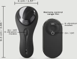 Ασύρματος Δονητής για Εσώρουχο Discreet Vibe+ Remote Controlled Panty Vibrator - Μαύρος