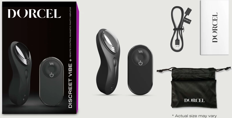 Ασύρματος Δονητής για Εσώρουχο Discreet Vibe+ Remote Controlled Panty Vibrator - Μαύρος