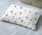 Μαξιλαροθήκη Παιδική 50x70 Happy Safari 711 White-Sky Blue Dimcol