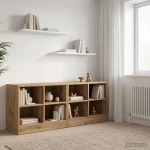 vidaXL Ντουλάπι κρεβατιού με ράφι 2 pcs Artisan Δρυς 66 x 33 x 48 εκ.