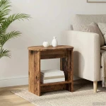 vidaXL Τραπεζάκι Πλευράς Παλαιωμένο ξύλο 50 x 39,5 x 55 εκ
