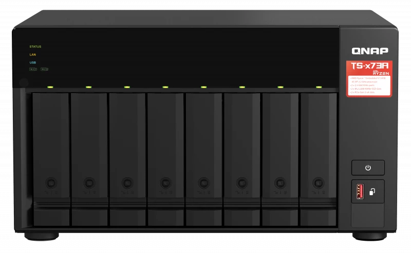 QNap TS-873A-8G NAS Tower με 8 θέσεις για HDD/M.2/SSD και 4 θύρες Ethernet