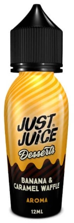 Just Juice Desserts Banana and Caramel Waffle Flavour Shot 12/60ml